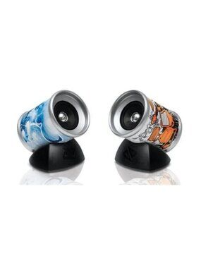 6 1/2" Boosted Tin Can Computer / Cell Phone Retro Stylish Speaker Set